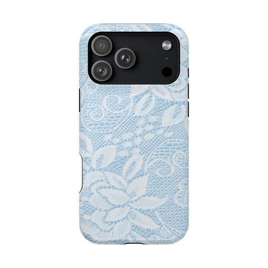 Sky White Lace Pattern Case - Layreen Cases