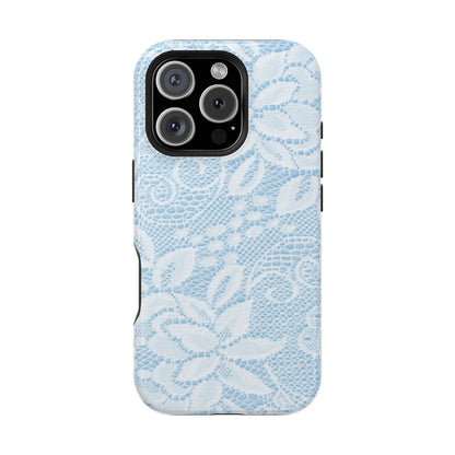 Sky White Lace Pattern Case - Layreen Cases
