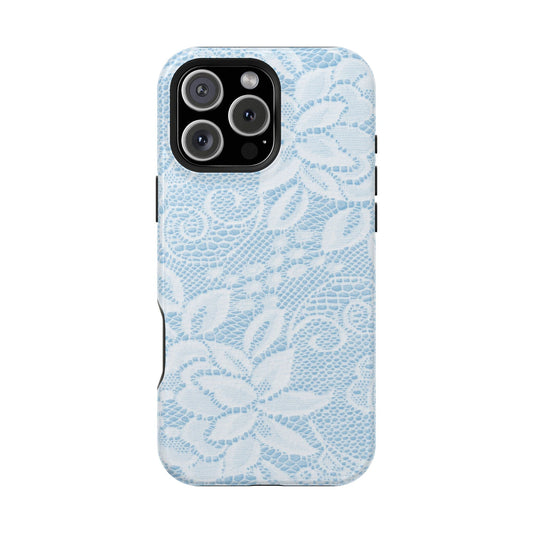 Sky White Lace Pattern Case - Layreen Cases
