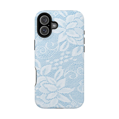 Sky White Lace Pattern Case - Layreen Cases