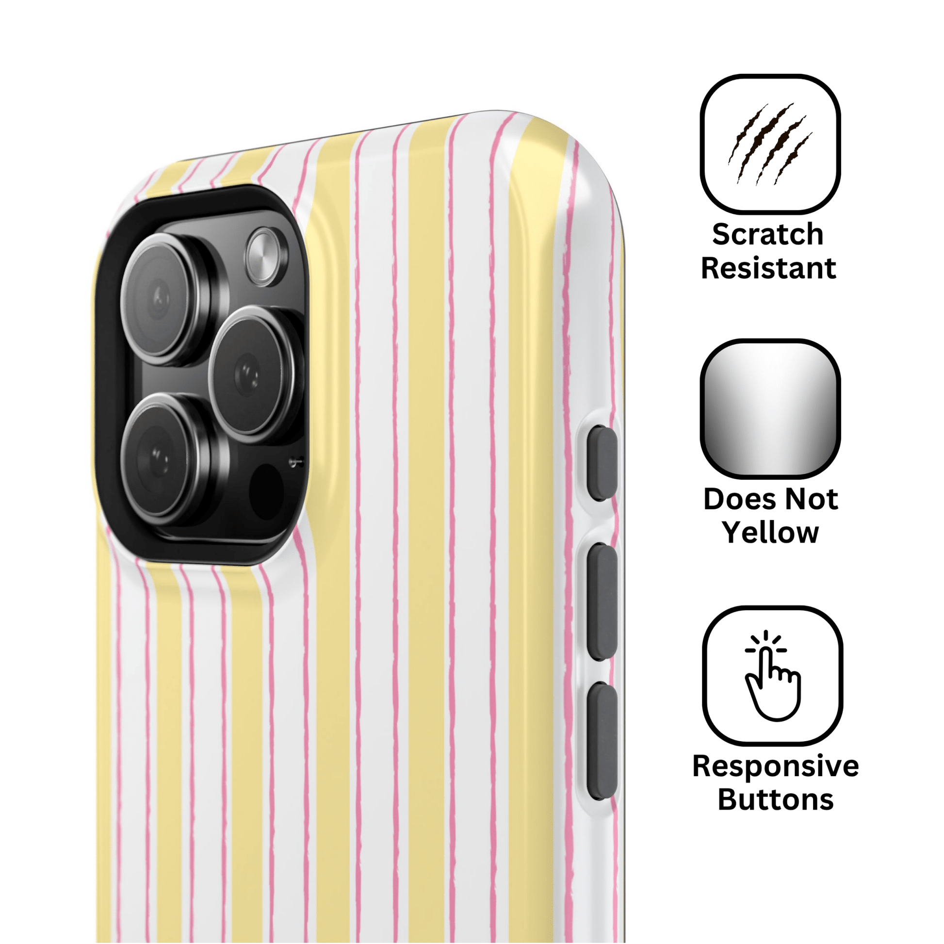 Strawberry Lemonade Pinstripes - Layreen Cases