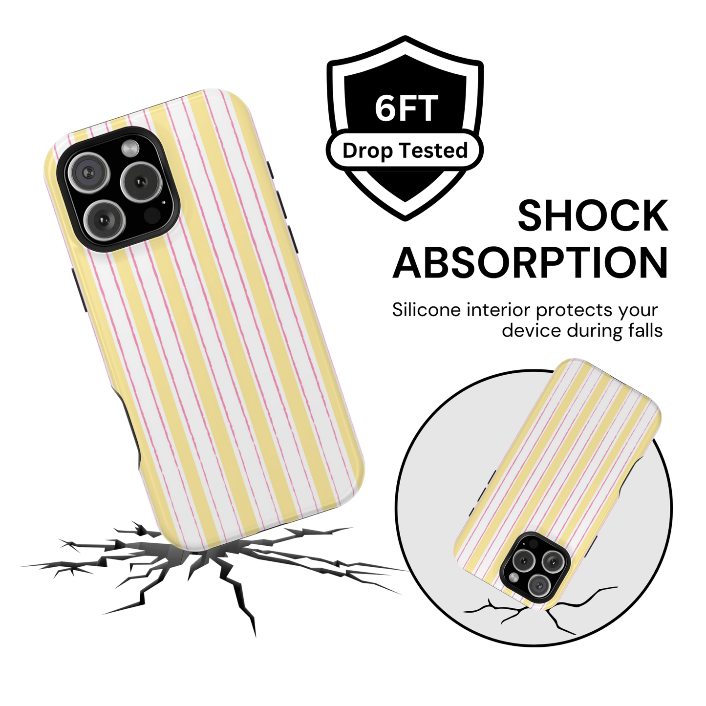 Strawberry Lemonade Pinstripes - Layreen Cases