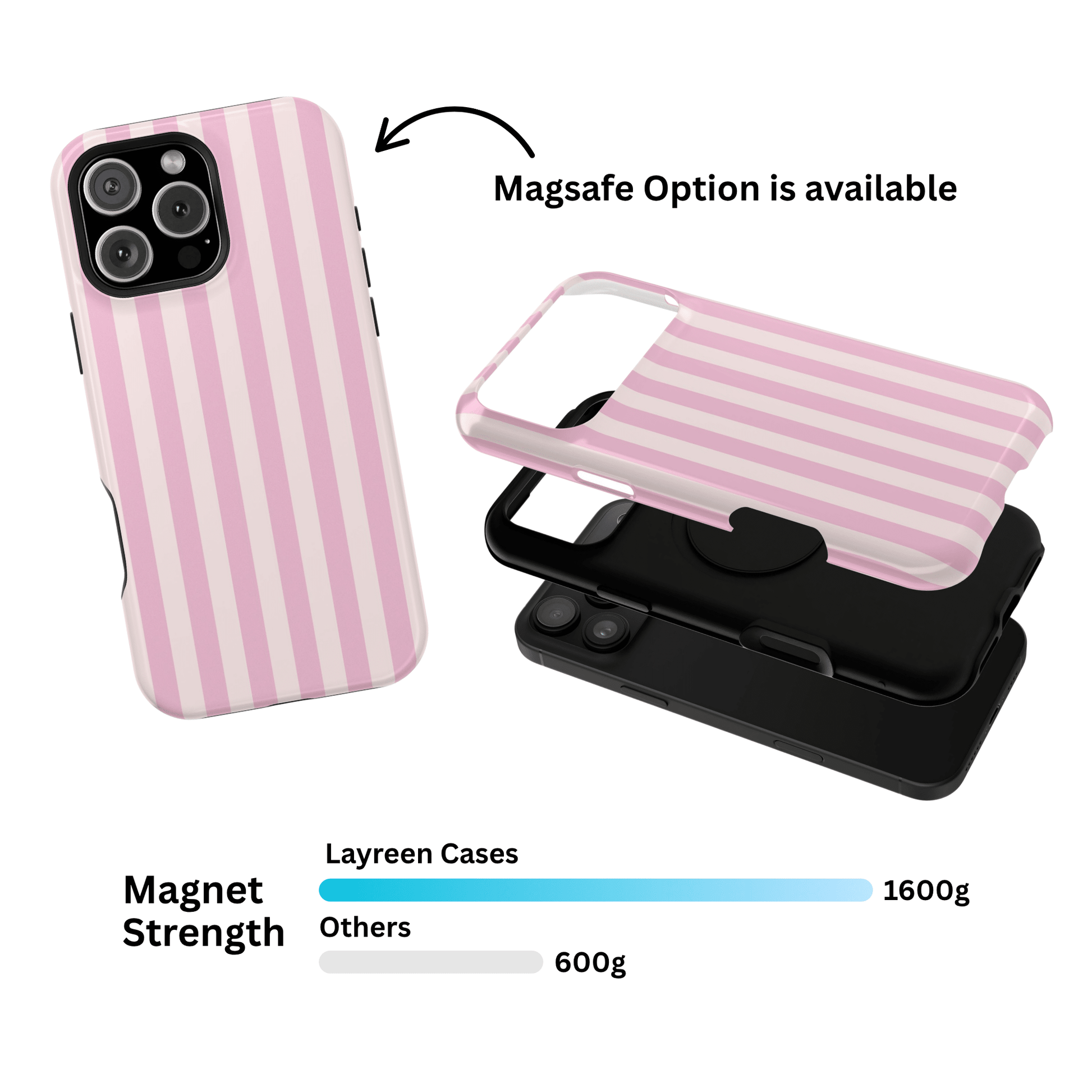 Strawberry Milk Stripes - Layreen Cases