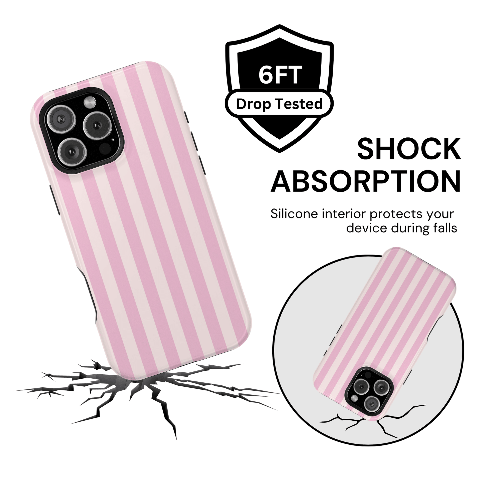 Strawberry Milk Stripes - Layreen Cases