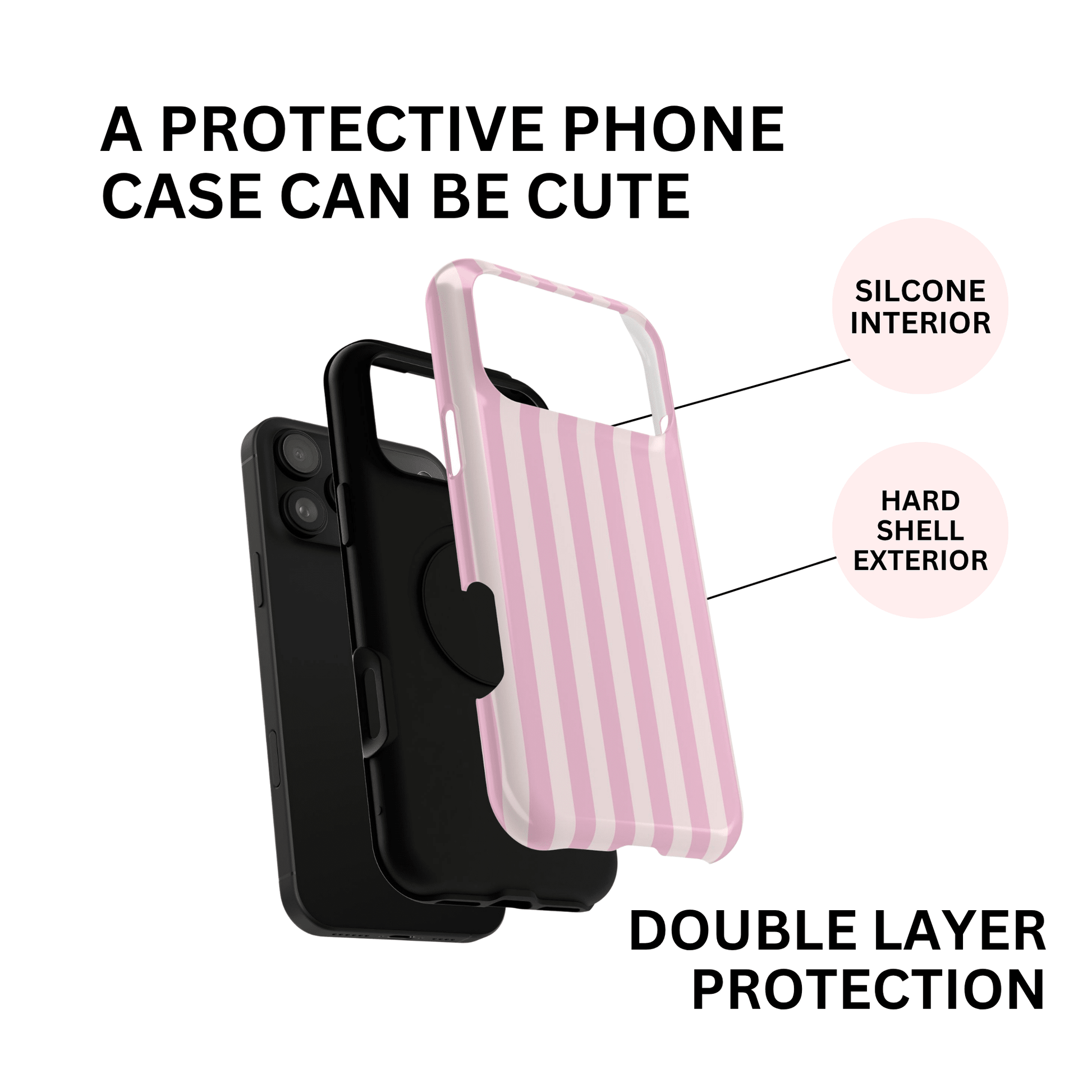 Strawberry Milk Stripes - Layreen Cases