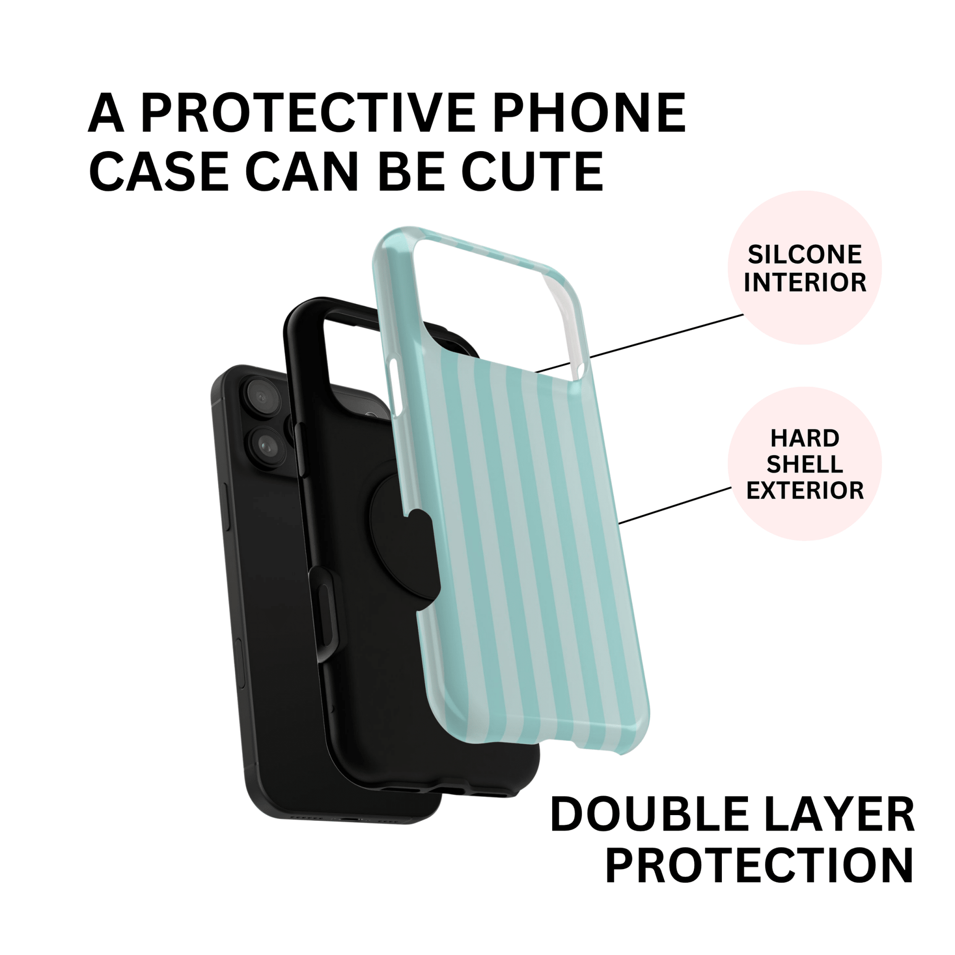 Teal Stripes - Layreen Cases