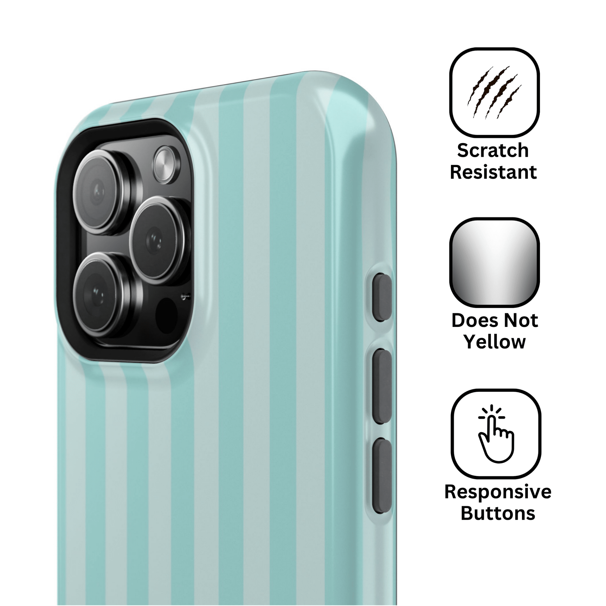Teal Stripes - Layreen Cases