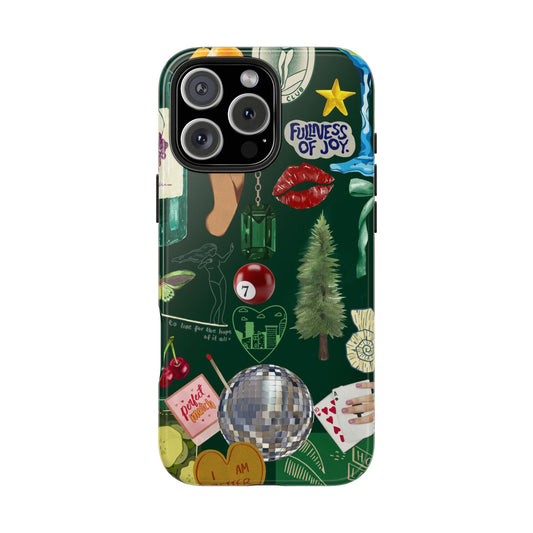 Vintage Green Phone Case (Green Background)