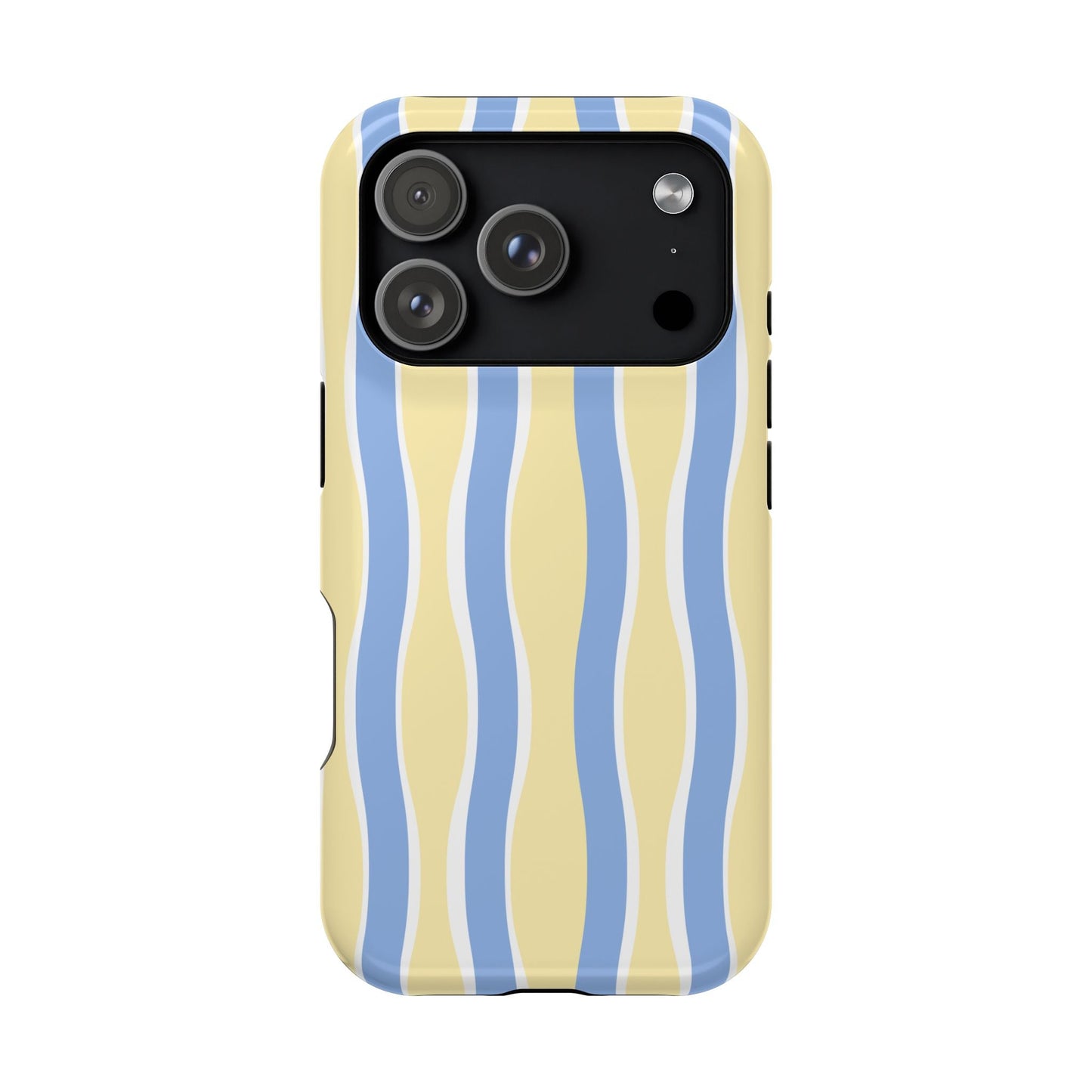 Yellow & Blue Wavy Stripes - Layreen Cases