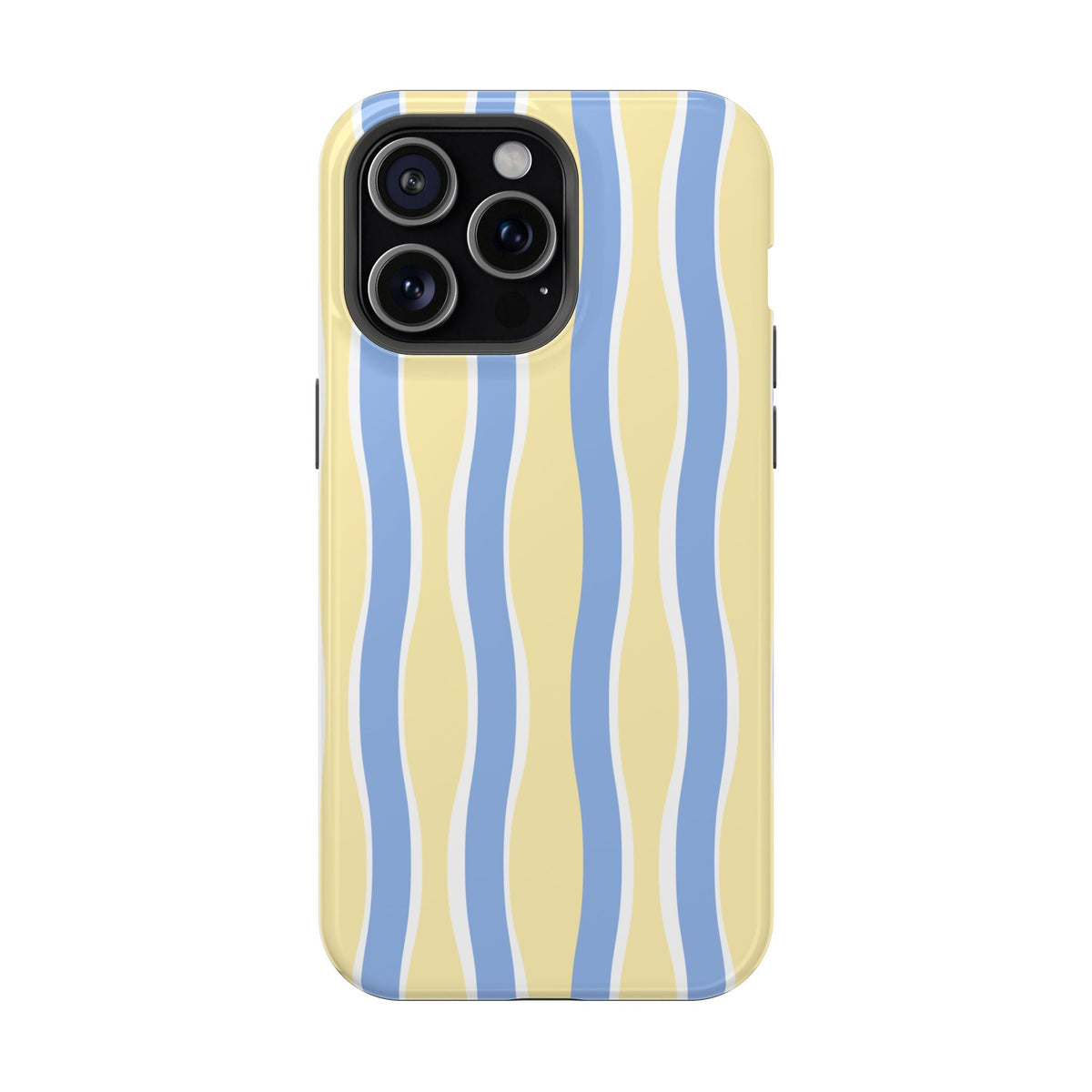 Yellow & Blue Wavy Stripes - Layreen Cases