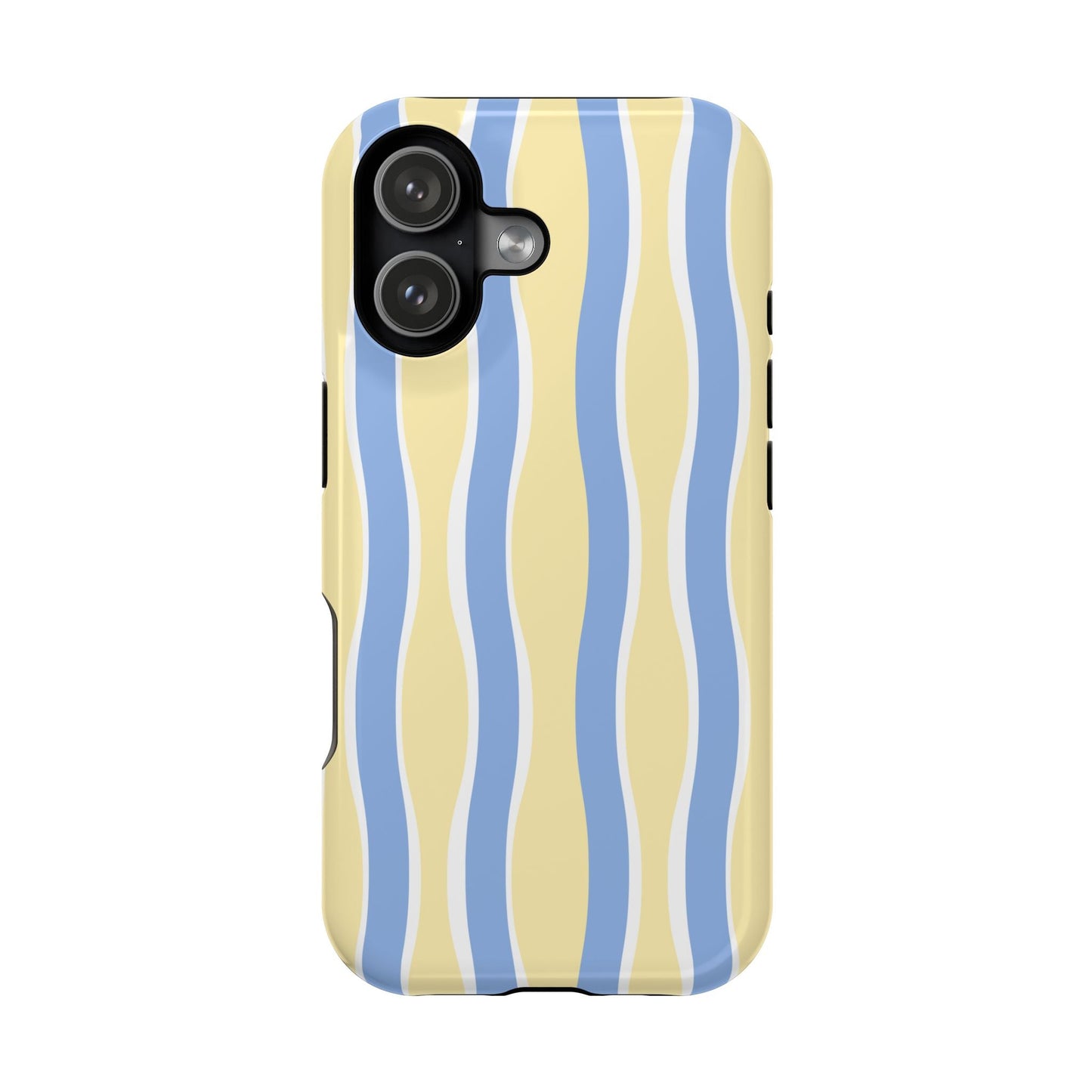 Yellow & Blue Wavy Stripes - Layreen Cases
