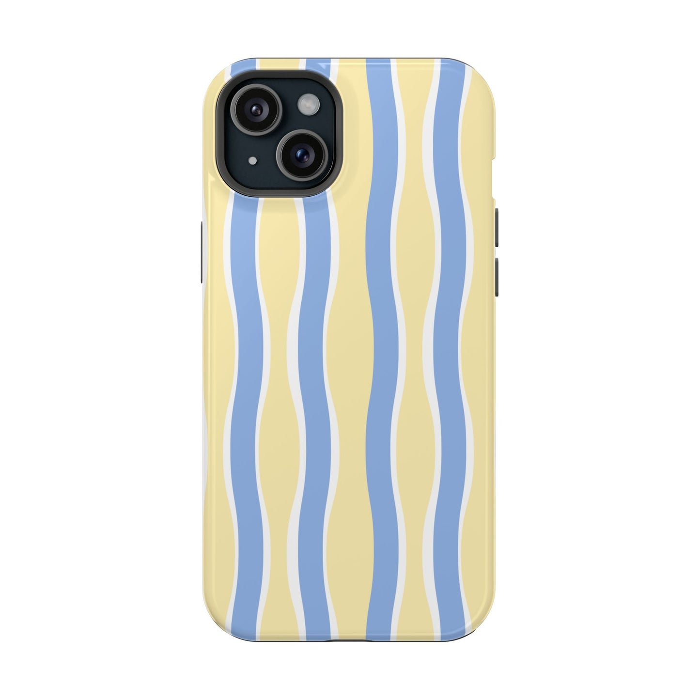 Yellow & Blue Wavy Stripes - Layreen Cases
