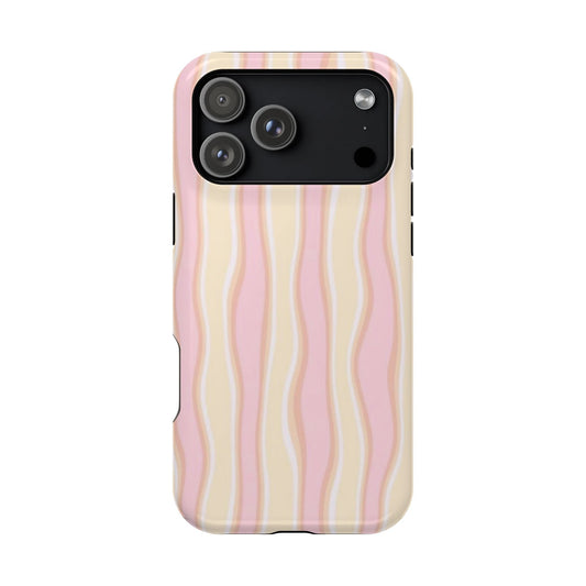Yellow & Pink Asymmetrical Stripes - Layreen Cases