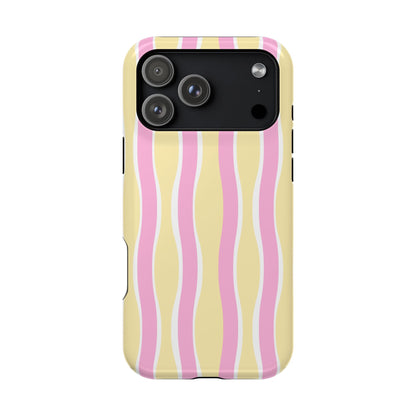Yellow & Pink Wavy Stripes - Layreen Cases