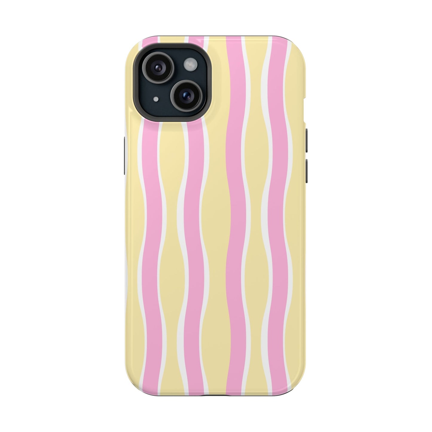 Yellow & Pink Wavy Stripes - Layreen Cases